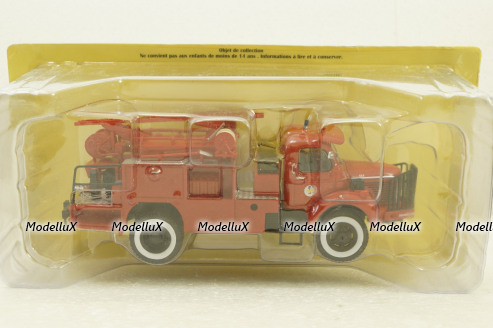 Berliet GLC 28 4x4, fire department, Hachette 1:43