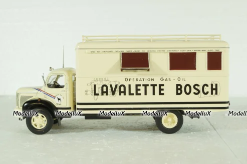 Berliet GLC6 Truck Operation Gas Oil, 2-assi, beige, G111A044, Berliet Collection #44, Hachette 1:43