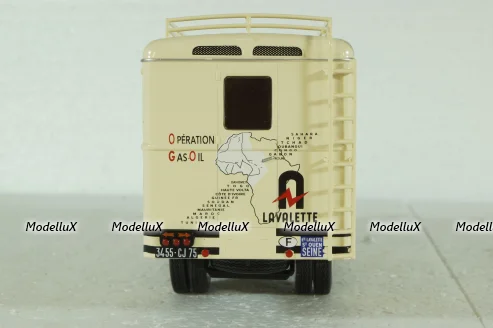 Berliet GLC6 Truck Operation Gas Oil, 2-assi, beige, G111A044, Berliet Collection #44, Hachette 1:43