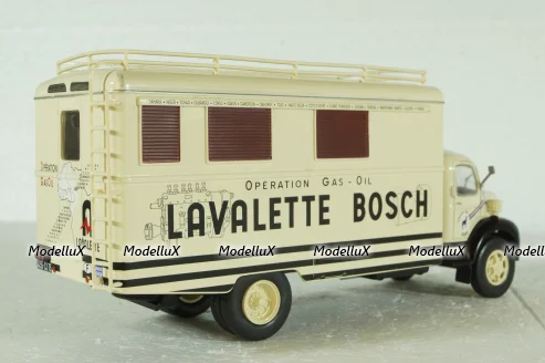 Berliet GLC6 Truck Operation Gas Oil, 2-assi, beige, G111A044, Berliet Collection #44, Hachette 1:43