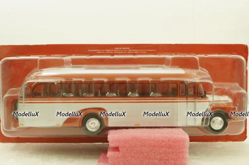 Volvo B375 bus 1957, red/white, Autobus Dal Mondo #72, Hachette 1:43