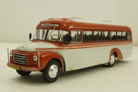 Volvo B375 bus 1957, red/white, Autobus Dal Mondo #72, Hachette 1:43