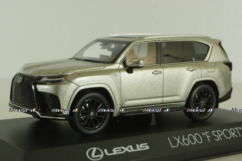 Lexus LX600 "F Sport" 2022, Sonic Titanium, KS03909FT, Kyosho 1:43 
