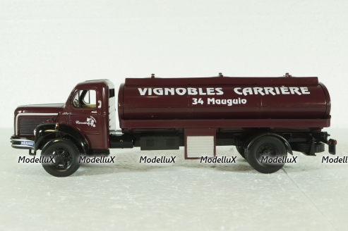 Berliet GLM10B M3 6X4 TANKER TRUCK PINARDIER 3-ASSI 1955, Berliet Collection, Hachette 1:43