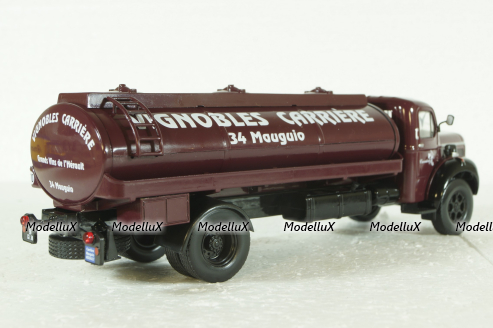 Berliet GLM10B M3 6X4 TANKER TRUCK PINARDIER 3-ASSI 1955, Berliet Collection, Hachette 1:43