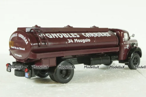 Berliet GLM10B M3 6X4 TANKER TRUCK PINARDIER 3-ASSI 1955, Berliet Collection, Hachette 1:43