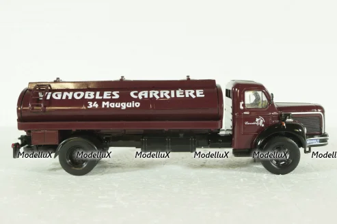 Berliet GLM10B M3 6X4 TANKER TRUCK PINARDIER 3-ASSI 1955, Berliet Collection, Hachette 1:43