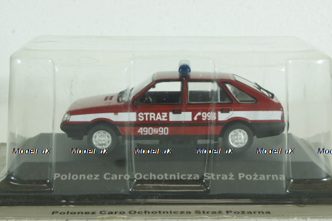 Polonez Caro Ochotnicza Straz Pozarna, red, Legendy FSO, 1:43