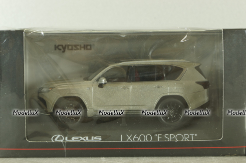 Lexus LX600 "F Sport" 2022, Sonic Titanium, KS03909FT, Kyosho 1:43 