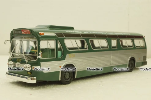 GM New Look TDH-5303 1965, bus, green,  AUTOBUS DAL MONDO, Hachette 1:43 Уценка!