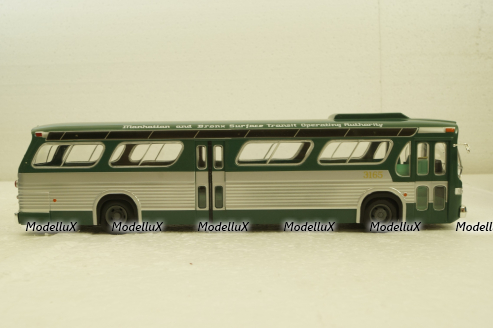 GM New Look TDH-5303 1965, bus, green,  AUTOBUS DAL MONDO, Hachette 1:43 Уценка!