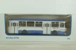 ЛИАЗ-677М (бело-голубой), Советский Автобус 1:43