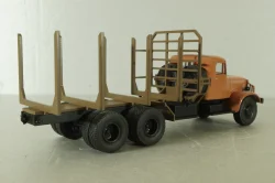 Краз-219Б лесовоз, оранжевый, с бревнами Modellux 1:43