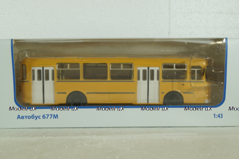 Лиаз-677М, желтый, 900056, Советский Автобус 1:43