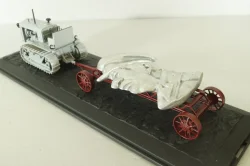 Сталинец-65 трактор, 1937, серый с прицепом, Model43 1:43