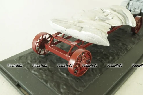 Сталинец-65 трактор, 1937, серый с прицепом, Model43 1:43