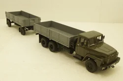 Краз-260 с прицепом, хаки, (НАП) Конверсии 1:43