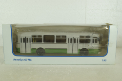 Лиаз-677М, бело/зеленый, Советский Автобус 1:43