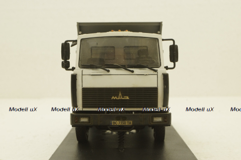 Маз-5551, самосвал, белый/серый, (АвтоИстория) Конверсии 1:43