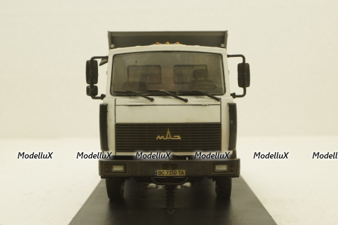 Маз-5551, самосвал, белый/серый, (АвтоИстория) Конверсии 1:43