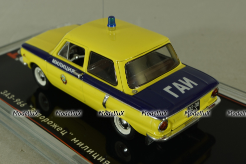 Заз-966 Запорожец,  Милиция, Гаи, желтый, TruckTyr 1:43