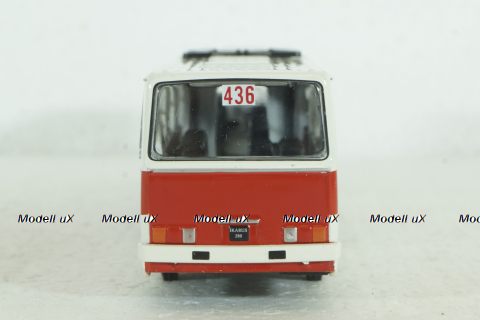 Ikarus-280, white/red,  Kultovni Autobusy Minule Ery 1:72