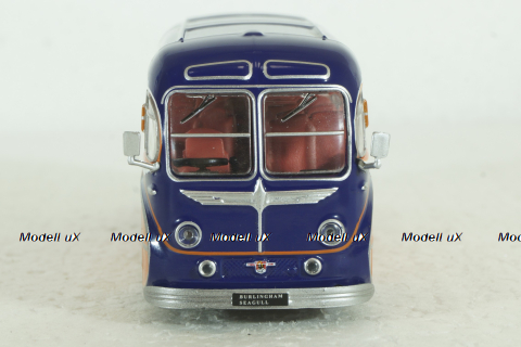 Burlingham Seagull, orange/blue,  Kultovni Autobusy Minule Ery 1:72