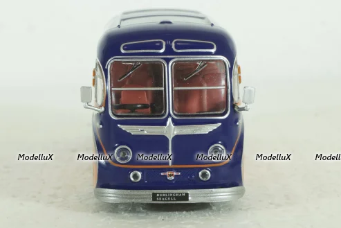 Burlingham Seagull, orange/blue,  Kultovni Autobusy Minule Ery 1:72