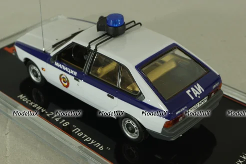 Москвич-21418 Милиция, Гаи, серый, TruckTyr 1:43