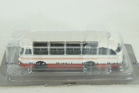 Лаз-695Е, бело/красный,  Kultovni Autobusy Minule Ery 1:72