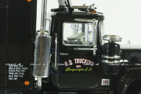 Mack R-Series, black, with rear cabin, 1966, TR100, IXO 1:43 Уценка!