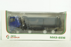Маз-6516 самосвал, сине/серый, Аист 1:43
