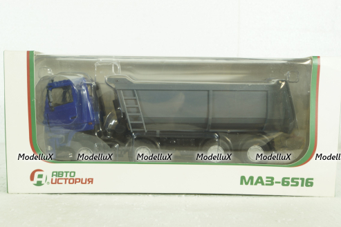 Маз-6516 самосвал, сине/серый, Аист 1:43