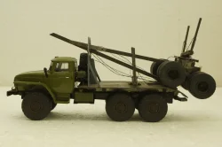 Урал-4320, лесовоз, хаки, Конверсии 1:43