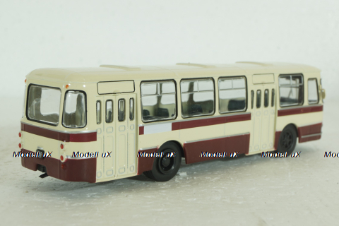 Лиаз-677, кремовый,  Kultovni Autobusy Minule Ery 1:72
