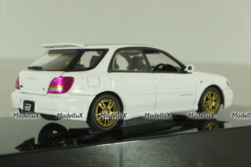 Subaru Impreza WRX Wagon STI 2001, white, 58633, AutoArt 1:43