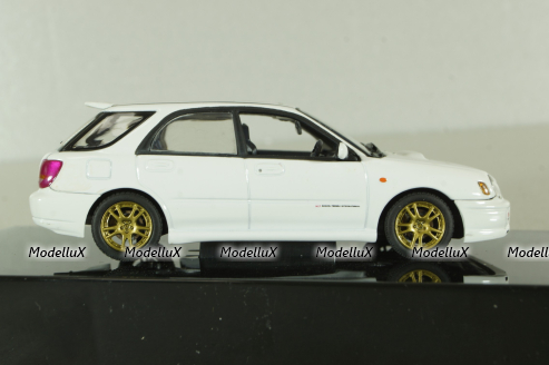 Subaru Impreza WRX Wagon STI 2001, white, 58633, AutoArt 1:43