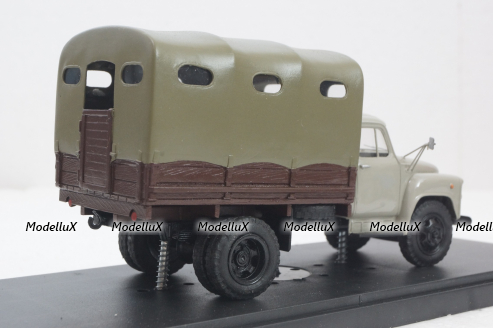 Газ-52 тент серо/коричневый, Херсон Моделс 1:43