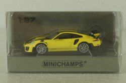Porsche 911 GT2 RS 2018 yellow, 870068128 , Minichamps 1:87
