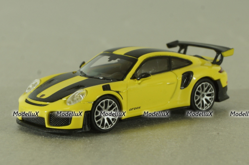 Porsche 911 GT2 RS 2018 yellow, 870068128 , Minichamps 1:87