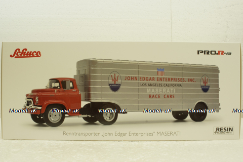 Gmc Truck Car Transporter "John Edgar Enterprises" Maserati 1956, 450918200, Schuco 1:43