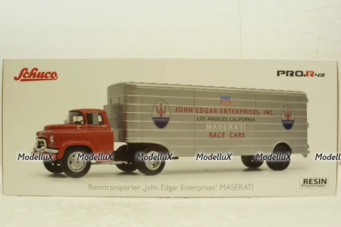 Gmc Truck Car Transporter "John Edgar Enterprises" Maserati 1956, 450918200, Schuco 1:43