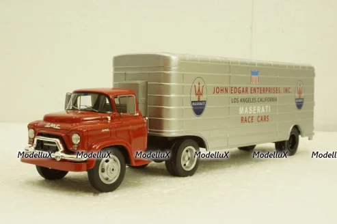 Gmc Truck Car Transporter "John Edgar Enterprises" Maserati 1956, 450918200, Schuco 1:43