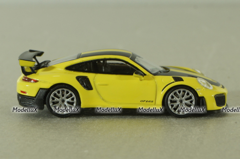 Porsche 911 GT2 RS 2018 yellow, 870068128 , Minichamps 1:87