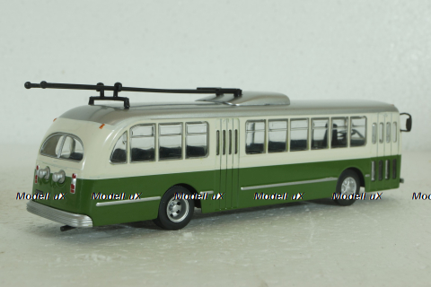 Pullman Serie 800, троллейбус, green\white, KULTOVNI AUTOBUSY MINULE ERY 1:72 (Выпуск 69)