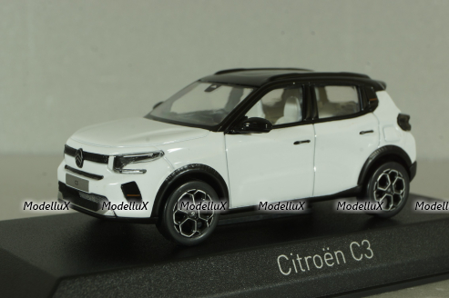 Citroën C3 2024 Polar White & Black roof, 155311, Norev 1:43