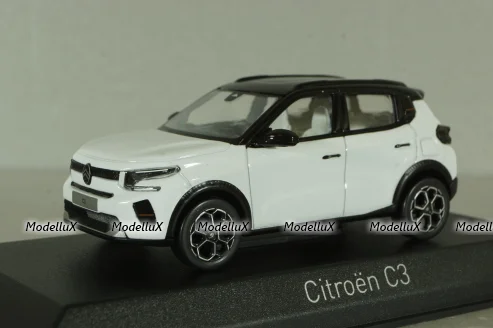 Citroën C3 2024 Polar White & Black roof, 155311, Norev 1:43