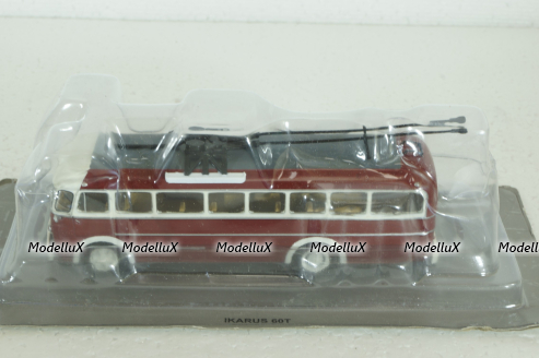 Ikarus 60T, троллейбус  red,  Kultovni Autobusy Minule Ery 1:72