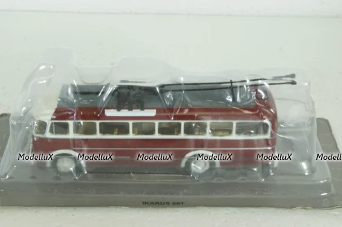 Ikarus 60T, троллейбус  red,  Kultovni Autobusy Minule Ery 1:72
