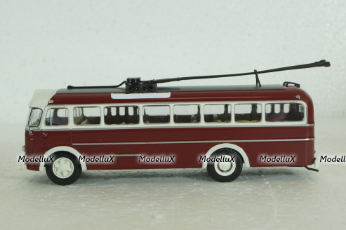 Ikarus 60T, троллейбус  red,  Kultovni Autobusy Minule Ery 1:72